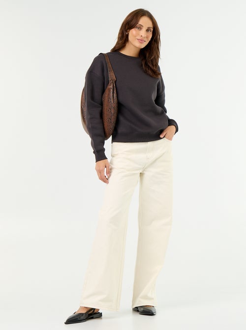 Basic sweater van molleton - Kiabi Basic sweater van molleton - Kiabi