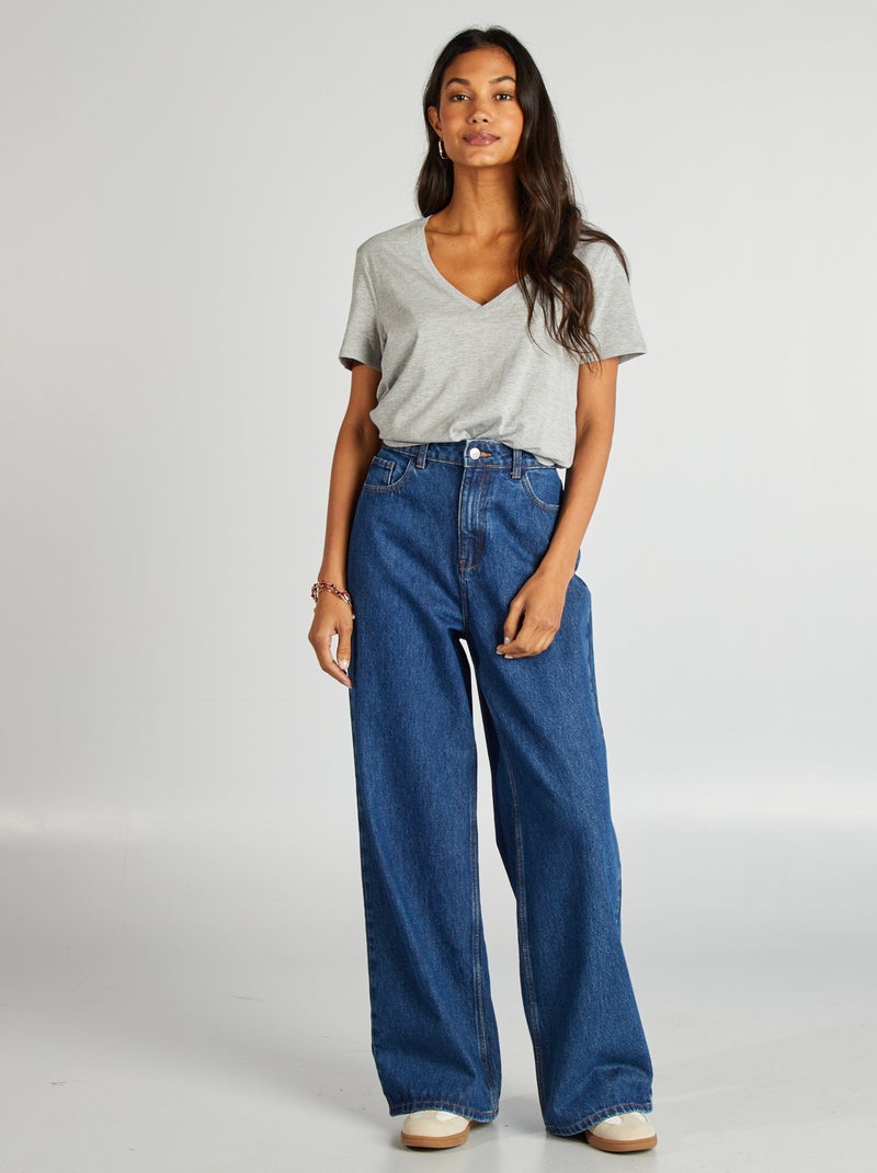 Basic T-shirt GRIJS - Kiabi