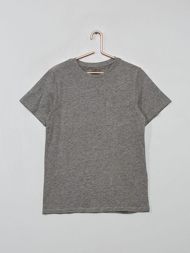 Basic T-shirt GRIJS - Kiabi