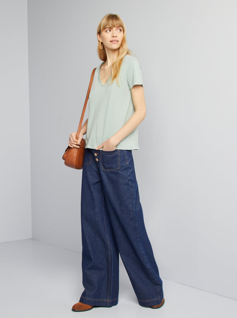 Basic T-shirt GROEN - Kiabi