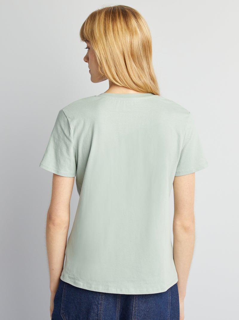 Basic T-shirt GROEN - Kiabi