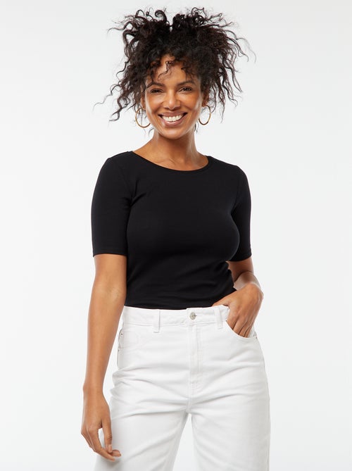Basic T-shirt met korte mouwen - Kiabi