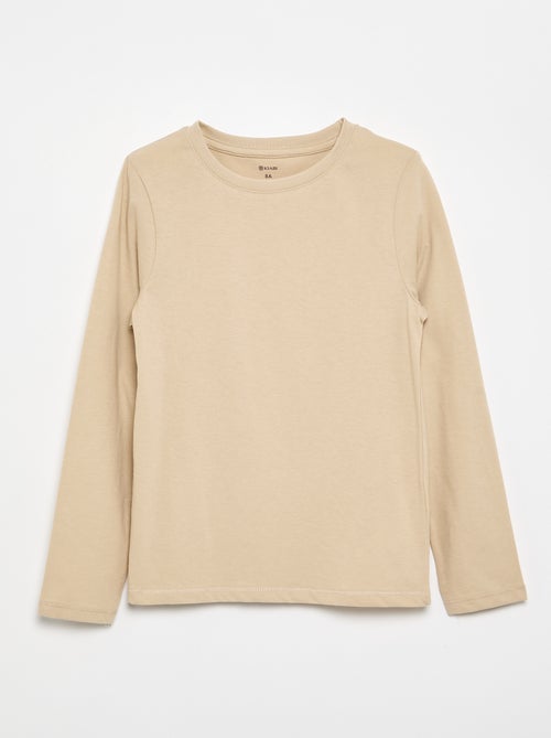 Basic T-shirt met lange mouw - Kiabi