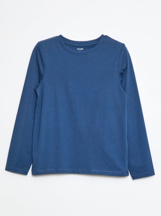 Basic T-shirt met lange mouw
