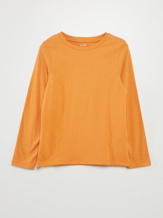 Basic T-shirt met lange mouw