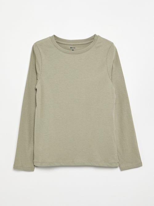 Basic T-shirt met lange mouw - Kiabi