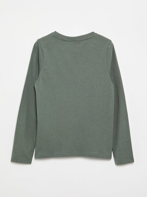 Basic T-shirt met lange mouw - Kiabi Basic T-shirt met lange mouw - Kiabi