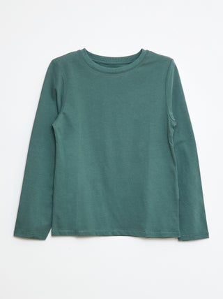 Basic T-shirt met lange mouw