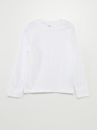 Basic T-shirt met lange mouw