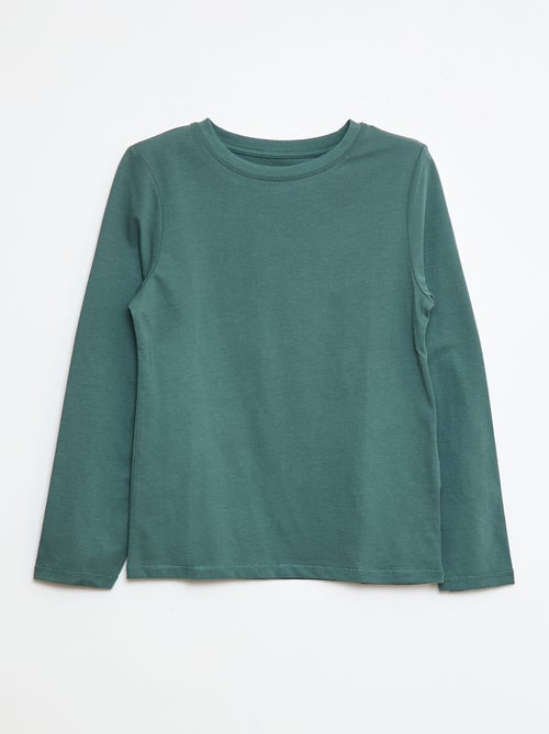Basic T-shirt met lange mouwen - Kiabi
