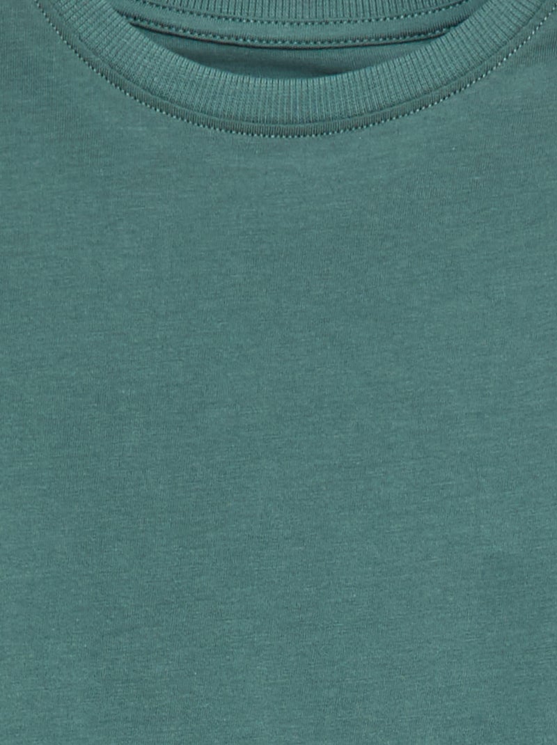 Basic T-shirt met lange mouwen Groen - Kiabi