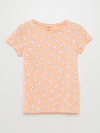 Basic T-shirt met print