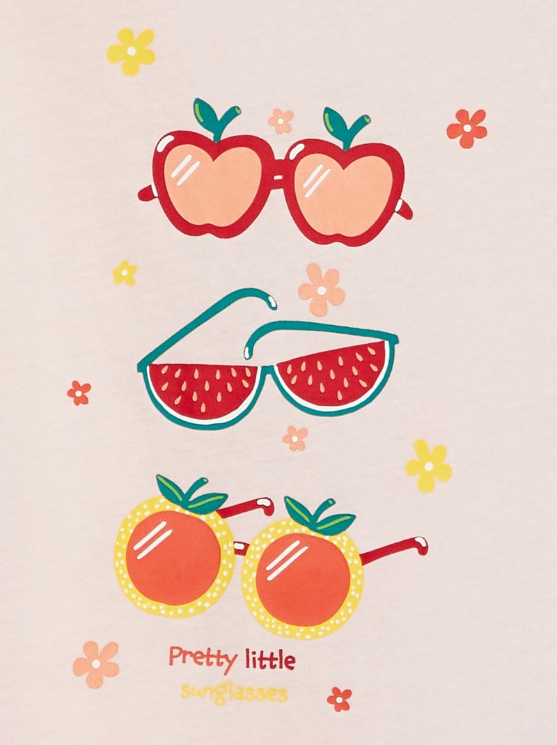 Basic T-shirt met print ROSE - Kiabi