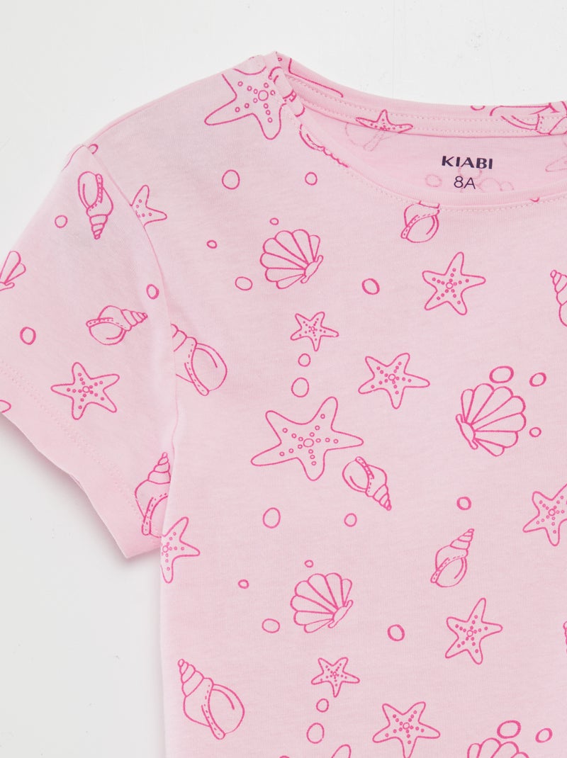 Basic T-shirt met print ROSE - Kiabi