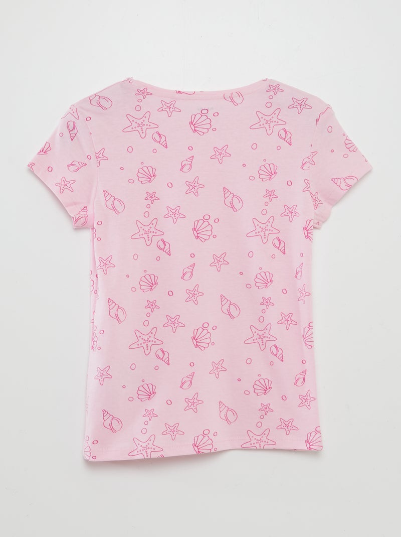 Basic T-shirt met print ROSE - Kiabi