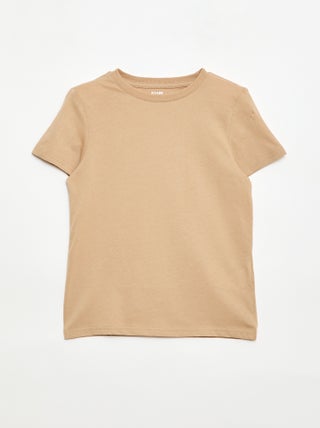 Basic T-shirt van effen jersey