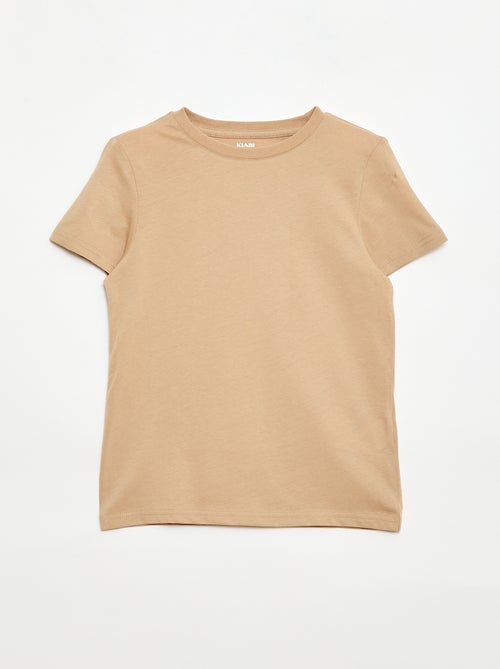 Basic T-shirt van effen jersey - Kiabi