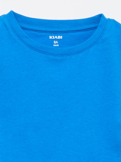 Basic T-shirt van effen jersey - Kiabi