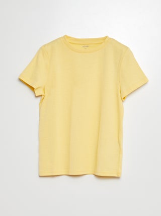 Basic T-shirt van effen jersey