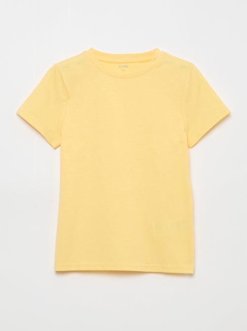 Basic T-shirt van effen jersey - Kiabi