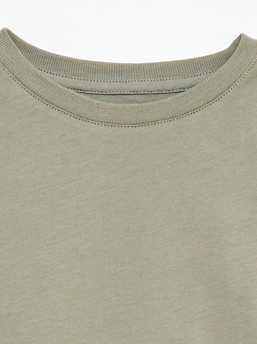 Basic T-shirt van effen jersey - Kiabi