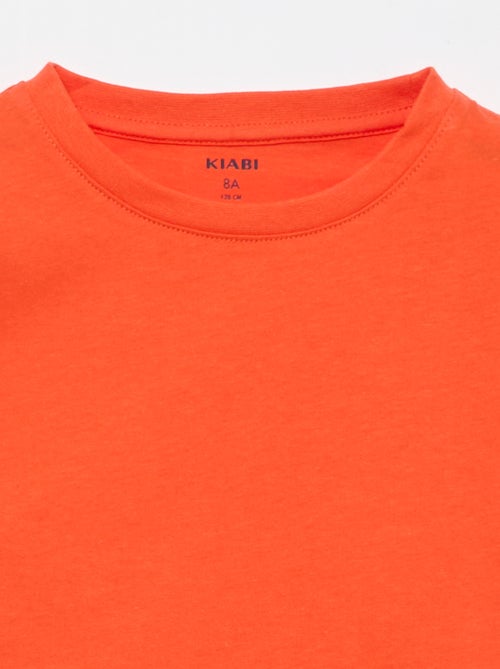 Basic T-shirt van effen jersey - Kiabi