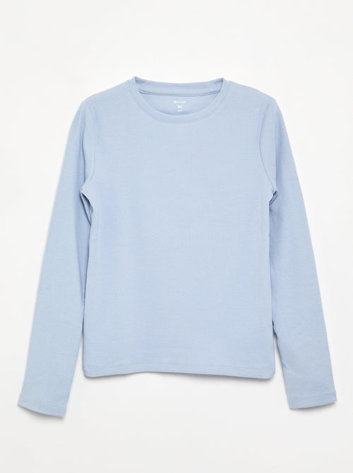 Basic T-shirt van ribstof - Kiabi