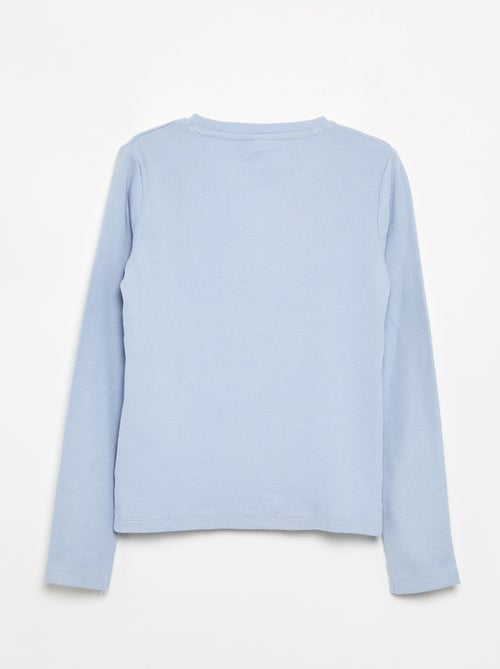 Basic T-shirt van ribstof - Kiabi
