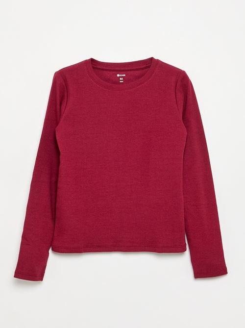 Basic T-shirt van ribstof - Kiabi