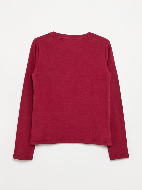 Basic T-shirt van ribstof - Kiabi