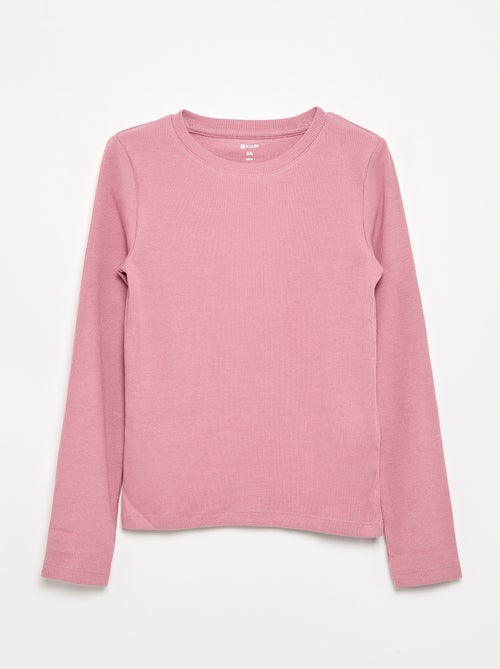 Basic T-shirt van ribstof - Kiabi