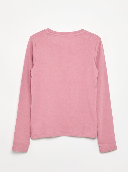 Basic T-shirt van ribstof - Kiabi