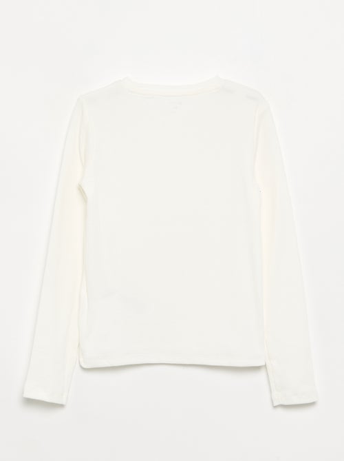 Basic T-shirt van ribstof - Kiabi