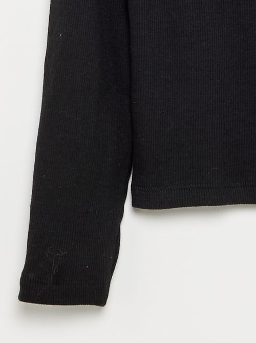 Basic T-shirt van ribstof - Kiabi