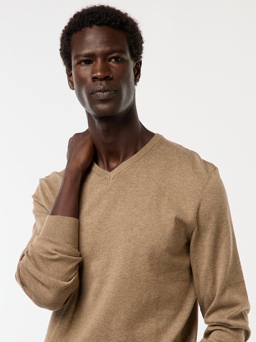 Basic trui van effen tricot - Kiabi