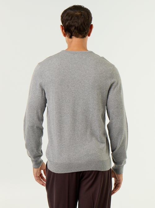 Basic trui van effen tricot - Kiabi