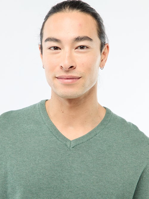 Basic trui van effen tricot - Kiabi