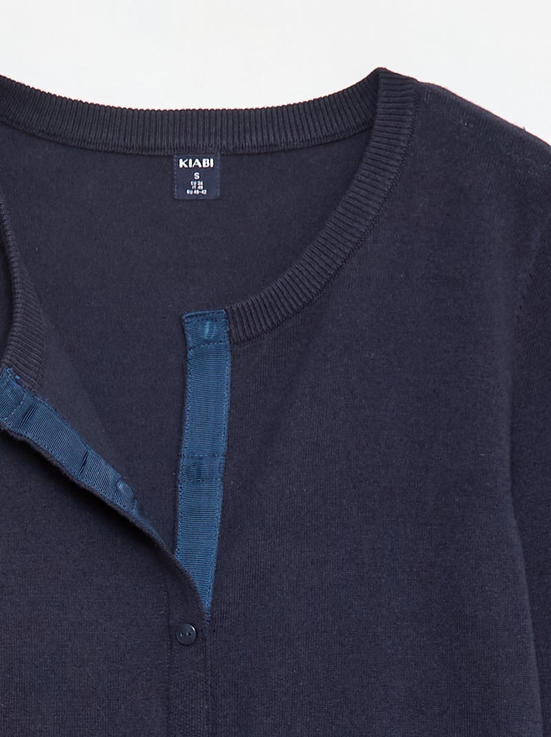 Basic vest - makkelijk aan te trekken collectie BLAUW - Kiabi