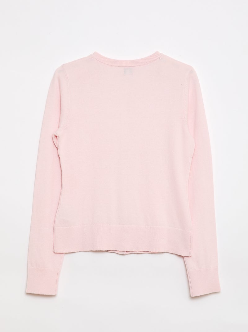Basic vest - Makkelijk aan te trekken Rose - Kiabi