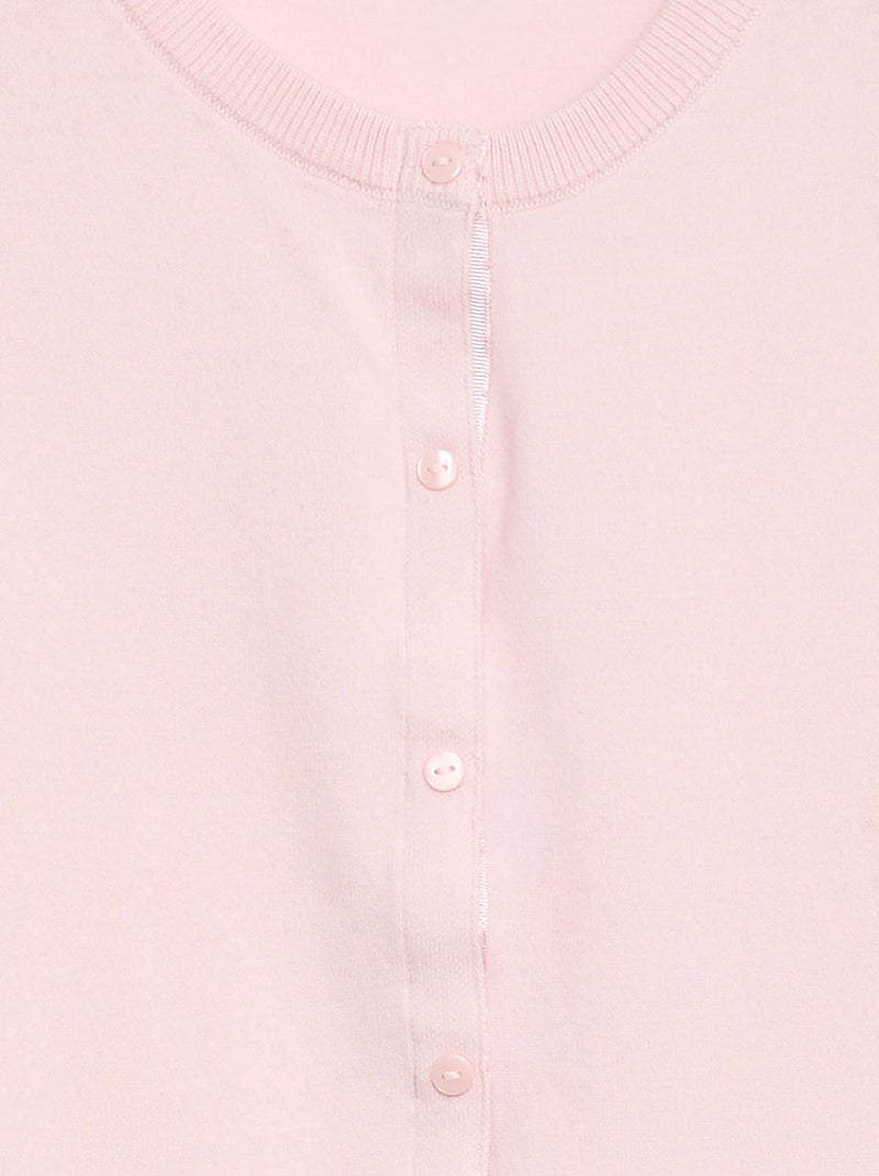 Basic vest - Makkelijk aan te trekken Rose - Kiabi