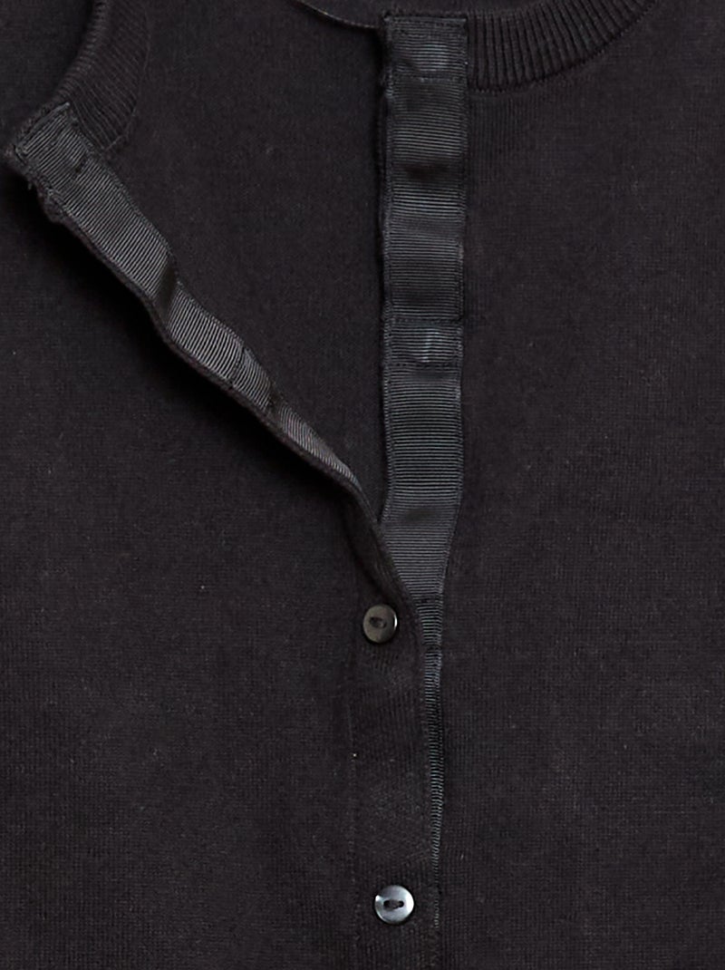 Basic vest - Makkelijk aan te trekken Zwart - Kiabi