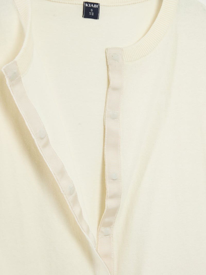 Basic vestje - So Easy Wit - Kiabi