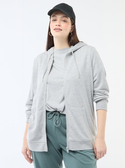 Basissweater van molton - Kiabi