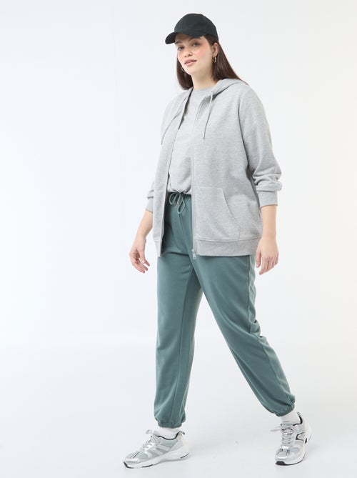Basissweater van molton - Kiabi