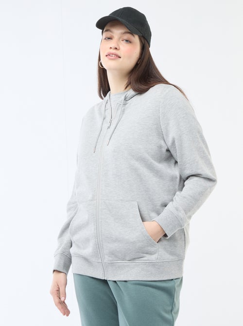 Basissweater van molton - Kiabi