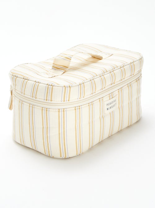 Beautycase met strepen - Kiabi