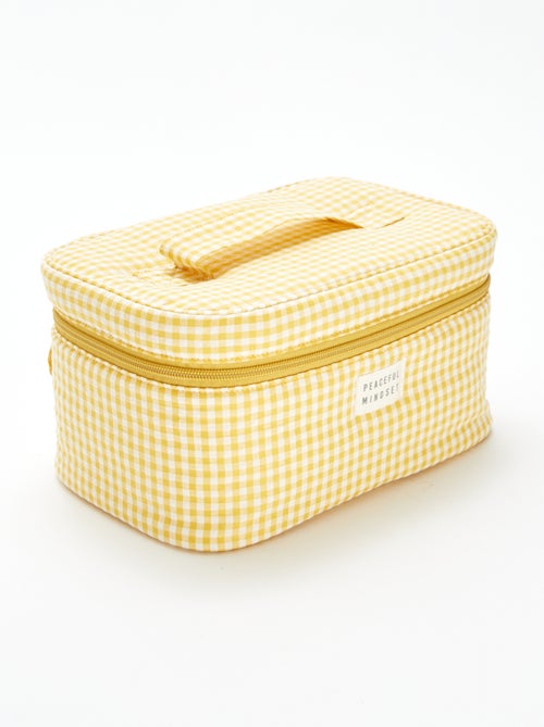 Beautycase met vichyruitjes - Kiabi