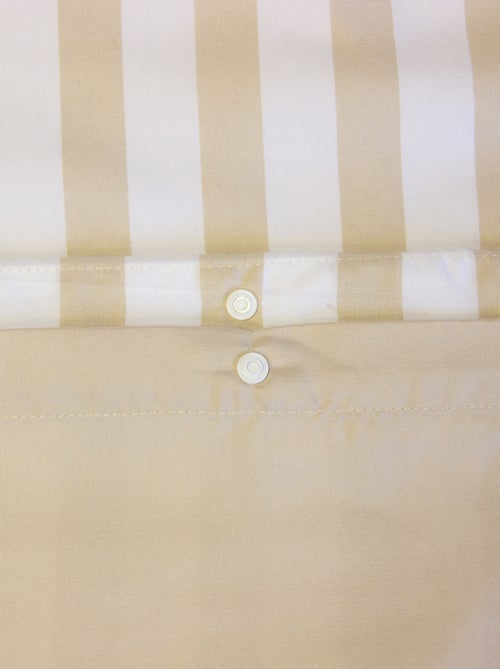 Beddengoedset 2-persoons (240 x 220 cm of 260 x 240 cm) - 1 dekbedovertrek + 2 kussenslopen - Kiabi