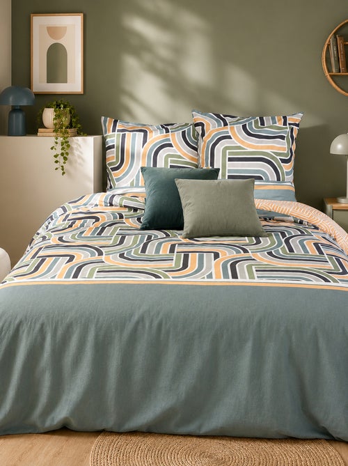 Beddengoedset met print - 240x220 cm - 2 personen - Kiabi Beddengoedset met print - 240x220 cm - 2 personen - Kiabi