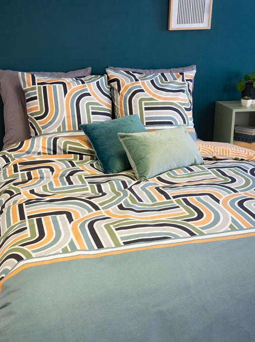 Beddengoedset met print - 240x220 cm - 2 personen - Kiabi Beddengoedset met print - 240x220 cm - 2 personen - Kiabi